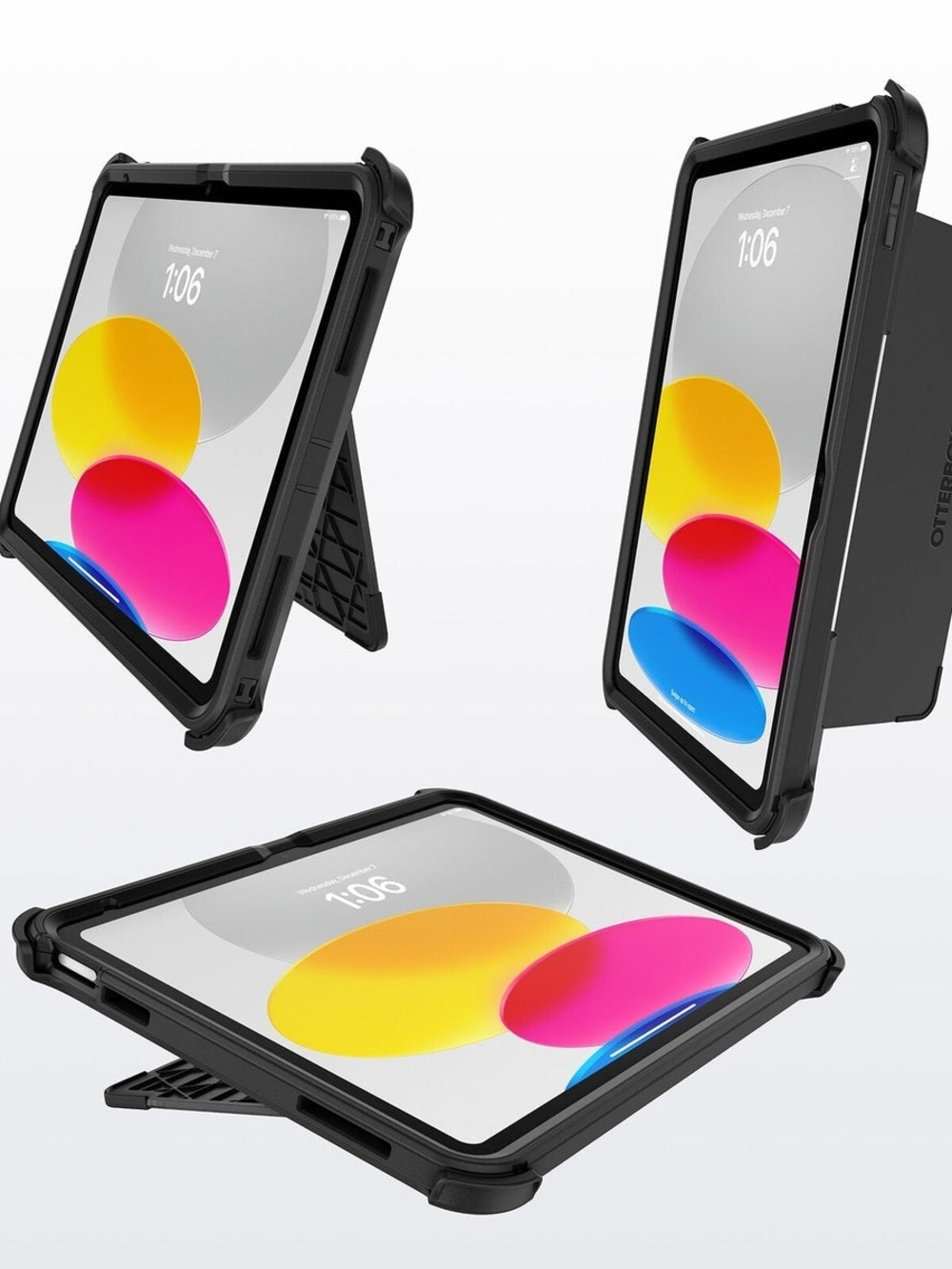 OtterBox Black Tablet Case with Built-In Kickstand